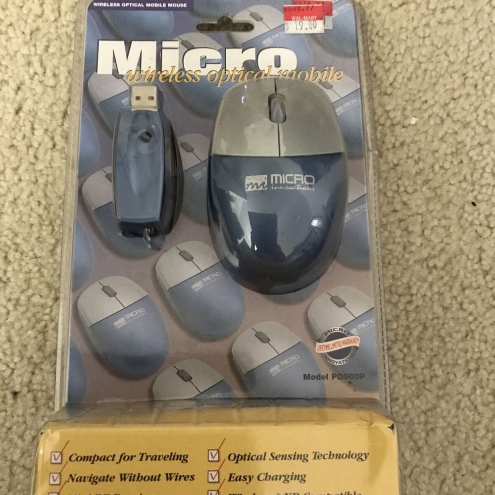 Micro Wireless Optical Mouse - NEW.